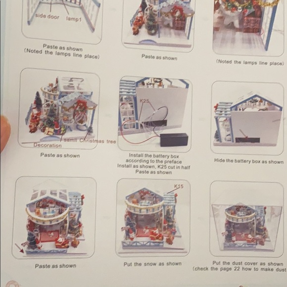 Educational Christmas DIY miniature dollhouse - Picture 4 of 9